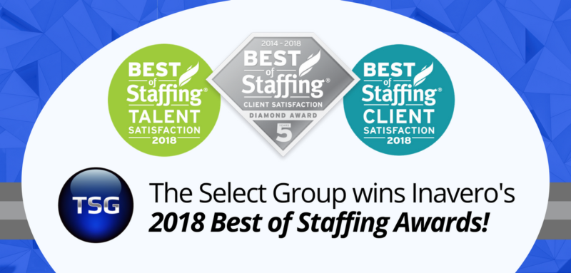 TSG Wins Inavero's 2018 Best of Staffing Client Diamond Award and ...